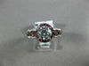 ESTATE 1.35CT DIAMOND & AAA RUBY 14KT WHITE GOLD INFINITY LOVE ENGAGEMENT RING