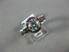 ESTATE 1.35CT DIAMOND & AAA RUBY 14KT WHITE GOLD INFINITY LOVE ENGAGEMENT RING