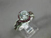 ESTATE 1.35CT DIAMOND & AAA RUBY 14KT WHITE GOLD INFINITY LOVE ENGAGEMENT RING