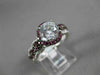 ESTATE 1.35CT DIAMOND & AAA RUBY 14KT WHITE GOLD INFINITY LOVE ENGAGEMENT RING