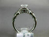 ESTATE 1.35CT DIAMOND & AAA RUBY 14KT WHITE GOLD INFINITY LOVE ENGAGEMENT RING
