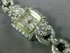 ANTIQUE CORTINA 2.75CT OLD MINE DIAMOND PLATINUM & 14KT WHITE GOLD WATCH #1959