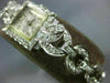 ANTIQUE CORTINA 2.75CT OLD MINE DIAMOND PLATINUM & 14KT WHITE GOLD WATCH #1959