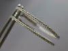 ESTATE .75CT DIAMOND 14KT WHITE GOLD 3D CLASSIC INSIDE OUT HOOP HANGING EARRINGS