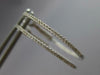 ESTATE .75CT DIAMOND 14KT WHITE GOLD 3D CLASSIC INSIDE OUT HOOP HANGING EARRINGS