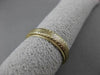 ANTIQUE 14KT YELLOW GOLD HANDCRAFTED FILIGREE MILGRAIN BAND RING 5mm #23167