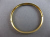 ESTATE SMALL 14K YELLOW GOLD 3D HAND CARVED FILIGREE BABY BANGLE BRACELET #27571