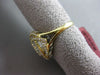 ESTATE 1.02CT MULTI CUT DIAMOND 18KT WHITE & YELLOW GOLD WOVEN CLUSTER FUN RING