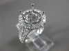 ESTATE EXTRA LARGE 1.45CT DIAMOND 14K WHITE GOLD 3D SEMI MOUNT ENGAGEMENT RING
