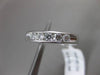 ESTATE .50CT ROUND DIAMOND 14KT WHITE GOLD 5 STONE CHANNEL ANNIVERSARY RING