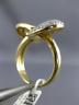 ESTATE .55CT DIAMOND 14K YELLOW GOLD CLASSIC INFINITY WEDDING ANNIVERSARY RING