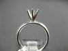 ESTATE .39CT DIAMOND 14KT WHITE GOLD CLASSIC 6 PRONG SEMI MOUNT ENGAGEMENT RING