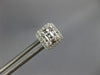 .54CT DIAMOND 18KT WHITE GOLD 3D ROUND & BAGUETTE CLUSTER SQUARE STUD EARRINGS