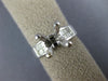 .50CT DIAMOND 18KT WHITE GOLD ROUND & PRINCESS SEMI MOUNT ENGAGEMENT RING #17871
