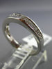 ESTATE .78CT DIAMOND 14KT WHITE GOLD 3D CLASSIC CHANNEL WEDDING RING BAND #1338