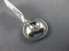 ESTATE .52CT DIAMOND 18K WHITE GOLD 3D SOLITAIRE CIRCLE OF LIFE FLOATING PENDANT
