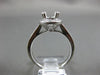 ESTATE .44CT DIAMOND 14KT WHITE GOLD 3D CLASSIC HALO SEMI MOUNT ENGAGEMENT RING