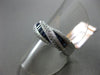 ESTATE 1.61CT DIAMOND & SAPPHIRE 14KT WHITE GOLD CRISS CROSS SEMI ETERNITY RING