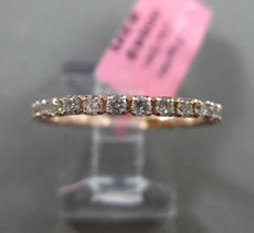ESTATE .65CT DIAMOND 14K ROSE GOLD 3D SIZEABLE ETERNITY WEDDING ANNIVERSARY RING
