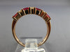 ESTATE .76CT DIAMOND & AAA RUBY 14K ROSE GOLD CLASSIC WEDDING ANNIVERSARY RING