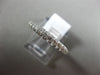 ESTATE .44CT DIAMOND 14KT WHITE GOLD 3D SEMI ETERNITY WEDDING ANNIVERSARY RING