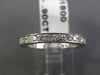 ESTATE .90CT DIAMOND 18K WHITE GOLD 3D FILIGREE ETERNITY ANNIVERSARY RING #11736