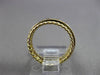 ESTATE .87CT DIAMOND & AAA RUBY 18KT YELLOW GOLD 3D ROPE ETERNITY RING #23955