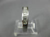 ESTATE .66CT DIAMOND PRINCESS & BAGUETTE 14K WHITE GOLD CHANNEL ANNIVERSARY RING