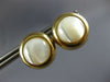 ESTATE LARGE 14KT YELLOW GOLD AAA MOON STONE CIRCULAR CLIP ON EARRINGS #24401