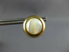 ESTATE LARGE 14KT YELLOW GOLD AAA MOON STONE CIRCULAR CLIP ON EARRINGS #24401