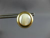 ESTATE LARGE 14KT YELLOW GOLD AAA MOON STONE CIRCULAR CLIP ON EARRINGS #24401