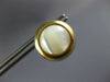 ESTATE LARGE 14KT YELLOW GOLD AAA MOON STONE CIRCULAR CLIP ON EARRINGS #24401