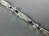 ESTATE LONG 1.60CT DIAMOND 14K WHITE GOLD PRINCESS INVISIBLE BOW TENNIS BRACELET