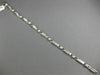 ESTATE LONG 1.60CT DIAMOND 14K WHITE GOLD PRINCESS INVISIBLE BOW TENNIS BRACELET