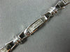 ESTATE LONG 1.60CT DIAMOND 14K WHITE GOLD PRINCESS INVISIBLE BOW TENNIS BRACELET