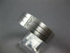 WIDE .36CT DIAMOND 14K WHITE GOLD PRINCESS MATTE & SHINY ANNIVERSARY RING #22431