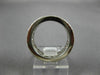 ESTATE WIDE 2.20CT DIAMOND & AAA RUBY 18KT WHITE GOLD THREE ROW ANNIVERSARY RING