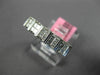 ESTATE WIDE .64CT DIAMOND 18KT WHITE GOLD 3D ROUND & PRINCESS ANNIVERSARY RING