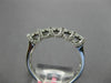 ESTATE WIDE .64CT DIAMOND 18KT WHITE GOLD 3D ROUND & PRINCESS ANNIVERSARY RING