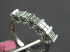 ESTATE WIDE .64CT DIAMOND 18KT WHITE GOLD 3D ROUND & PRINCESS ANNIVERSARY RING