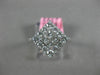 ESTATE WIDE .98CT DIAMOND 18KT WHITE GOLD 3D CLASSIC INVISIBLE ANNIVERSARY RING