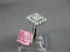 ESTATE WIDE .98CT DIAMOND 18KT WHITE GOLD 3D CLASSIC INVISIBLE ANNIVERSARY RING