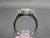 ESTATE WIDE .98CT DIAMOND 18KT WHITE GOLD 3D CLASSIC INVISIBLE ANNIVERSARY RING