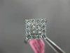 ESTATE WIDE .98CT DIAMOND 18KT WHITE GOLD 3D CLASSIC INVISIBLE ANNIVERSARY RING