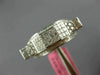 ESTATE WIDE .66CT DIAMOND 18KT WHITE GOLD MULTI SHAPE ELEVATED ANNIVERSARY RING