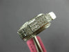 ESTATE WIDE .66CT DIAMOND 18KT WHITE GOLD MULTI SHAPE ELEVATED ANNIVERSARY RING