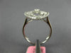 ESTATE LARGE .92CT DIAMOND 18KT WHITE GOLD 3D MARQUISE SHAPE OPEN FILIGREE RING