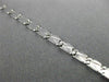 ESTATE LONG 14KT WHITE GOLD CLASSIC DIAMOND CUT LOBSTER LOCK BRACELET 3mm #24154