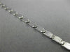 ESTATE LONG 14KT WHITE GOLD CLASSIC DIAMOND CUT LOBSTER LOCK BRACELET 3mm #24154