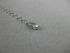 ESTATE LONG 14KT WHITE GOLD CLASSIC DIAMOND CUT LOBSTER LOCK BRACELET 3mm #24154